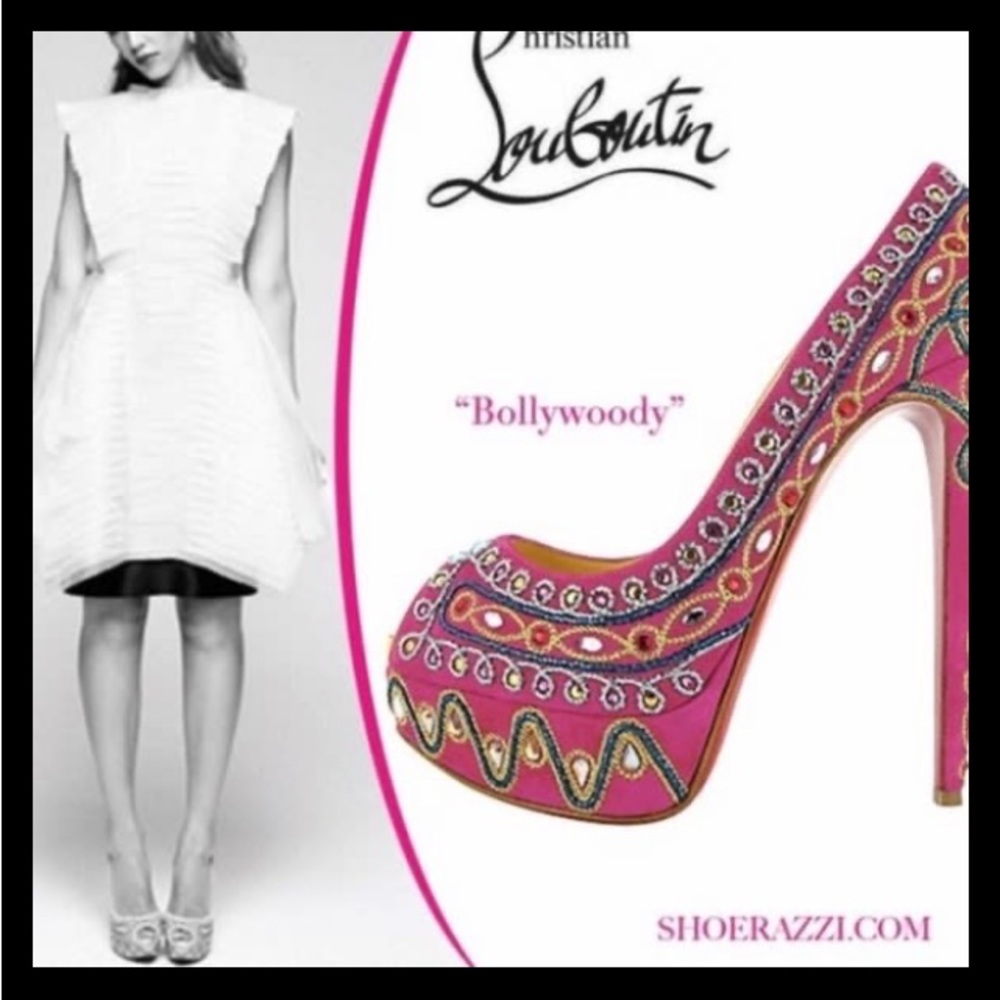 Gorgeous Christian Louboutin Paris  Bollywood open toe Size: EU 38 / US7